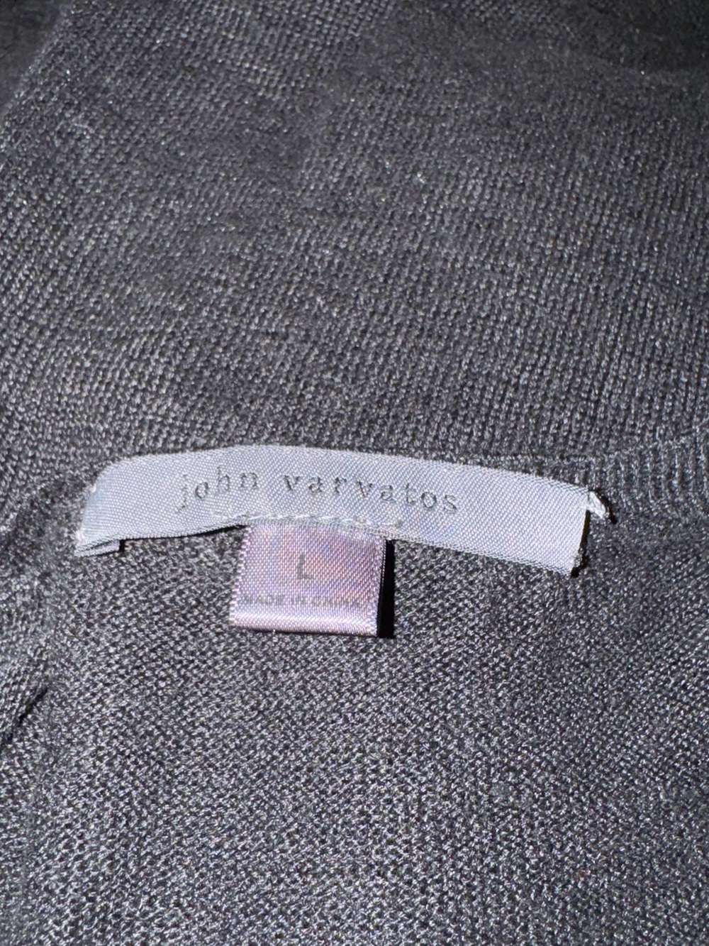 John Varvatos Charcoal Knit Sweater - Picture 9 of 13